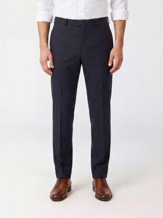 Pantaloni Torino Slim Fit Trousers in Virgin Wool with an Off-Center Closure