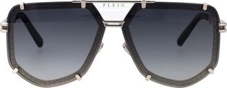 Philipp Plein Legacy Zonnebril - Heren - Zonnebrillen - Zwart - 66 MM - Accessoires