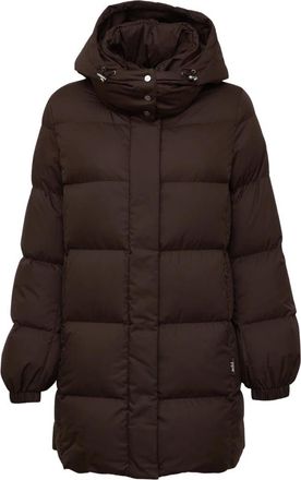 Add Donsjas met afneembare capuchon - Dames - Dons jassen - Bruin - M - Jassen
