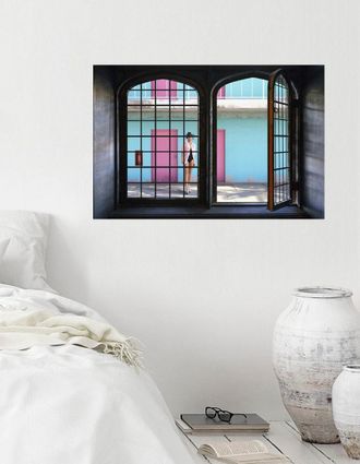 Queence Wandsticker »Model« Wandsticker, Wandbild, selbstklebend, 3D, Fenster