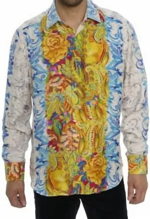 Robert Graham B Hudson Button Front Printed Shirt In Multi