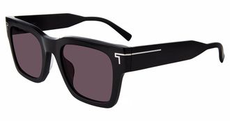 Tumi Grey Square Mens Sunglasses STU508 1BLA 52