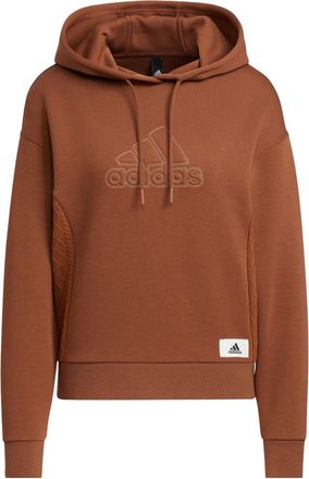 adidas (WMNS) adidas Lounge Hooded Sweatshirt Brown IP0755