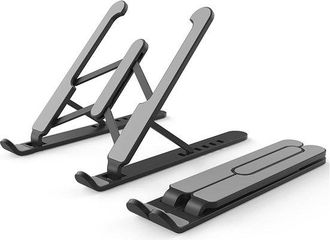 OEM Soporte Plegable Para Port&aacute;til, Ajustable A 6 Alturas, Ligero Y Ergon&oacute;mico, Compatible Con Macbook Air De 16 Pulgadas, Tabletas, Dell Y Hp, Gris