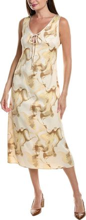 Kenneth Cole Textured Satin Midi Dress