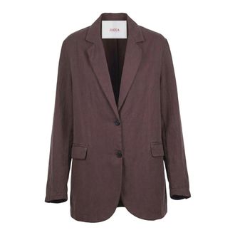 Jucca Blazers, female, Brown, Size: XS Giacca monopetto over