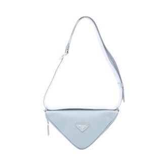Prada Pre-owned Saffianosa Cuir Borsa a Spalla - - Pre-owned - Donna - Blu - ONE SIZE