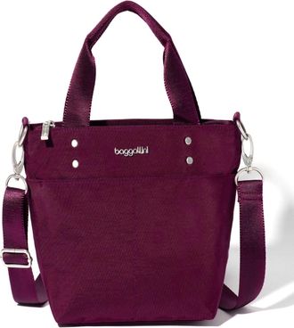 Baggallini Womens Mini Carryall Crossbody Tote Bag