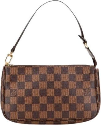 Louis Vuitton Pre-owned Shoulder Bags, female, Brown, Size: ONE SIZE Pre-owned Vintage Canvas Shoulder Bag