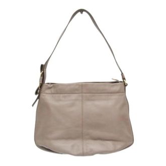 Ferragamo Pre-owned - Dames - Pre-owned - Grijs - Maat: ONE Size Leer