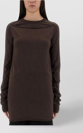 Rick Owens crew neck long sleeve soft fabric top