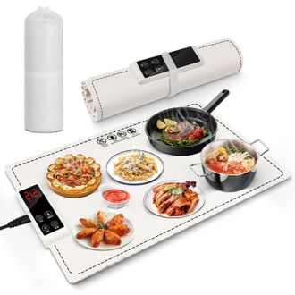 OEM Calentador De Alimentos El&eacute;ctrico, Tapete Calentador De Alimentos Plegable Con Temperatura Ajustable, Tapete Calentador De Alimentos El&eacute;ctrico Para Bu
