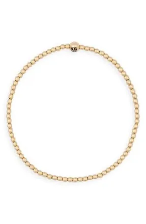 Kendra Scott 2mm Beaded Stretch Bracelet in 14K Gold-Filled at Nordstrom Rack, Size Medium