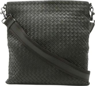 Bottega Veneta Pre-owned Intrecciato Leren Schoudertas - Dames - Vintage Schoudertas - Groen - ONE Size - Leer - Vintage