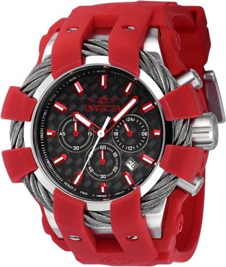 Invicta Bolt 40263 Heren Horloge - Quartz Uurwerk - Roestvrij Staal met zwarte Wijzerplaat - 50mm