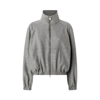 Pinko Pinko, Dames, Sweatshirts & Hoodies, Grijs, Maat: XS Wol