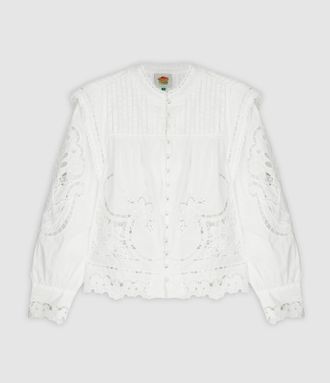 Farm Rio Top Richilieu Off-White