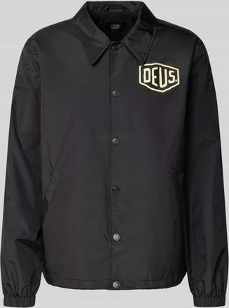 Deus Regular Fit Jacke mit Logo-Patch Modell Venice in Black, Größe XXL