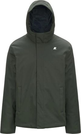 K-Way Twill Marmot Jas - Heren - Zomerjassen - Groen - M - Polyester - Jassen