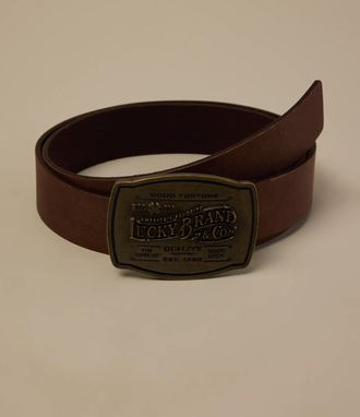 Lucky Brand Plaque Buckle Belt
