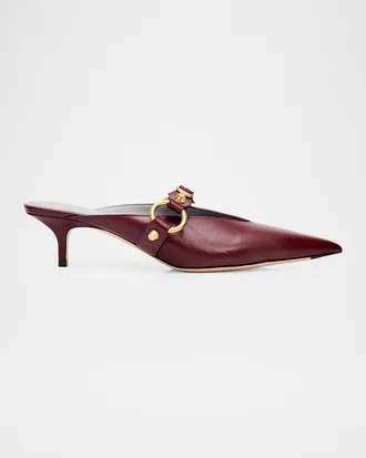 Balenciaga 45mm City Leather Mules
