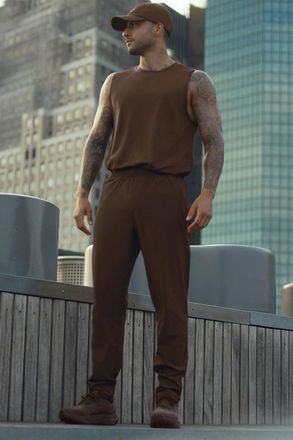 Alo | Repetition Pants in Espresso Brown, Size: Medium