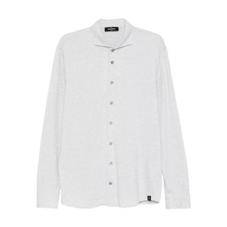 Gran Sasso Casual Shirts, male, Gray, Size: XL Button Long-Sleeve Shirt