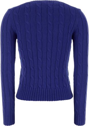 Polo Ralph Lauren Womens Blue Cotton Sweater 012 Exterior: Maglieria