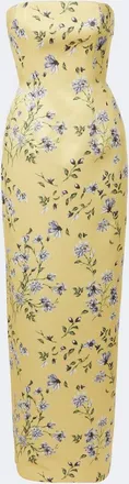 Emilia Wickstead Laelia floral bustier gown