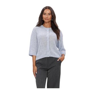 Modstr&ouml;m Bailormd Cardigan - Dames - Truien - Blauw - Maat: XS