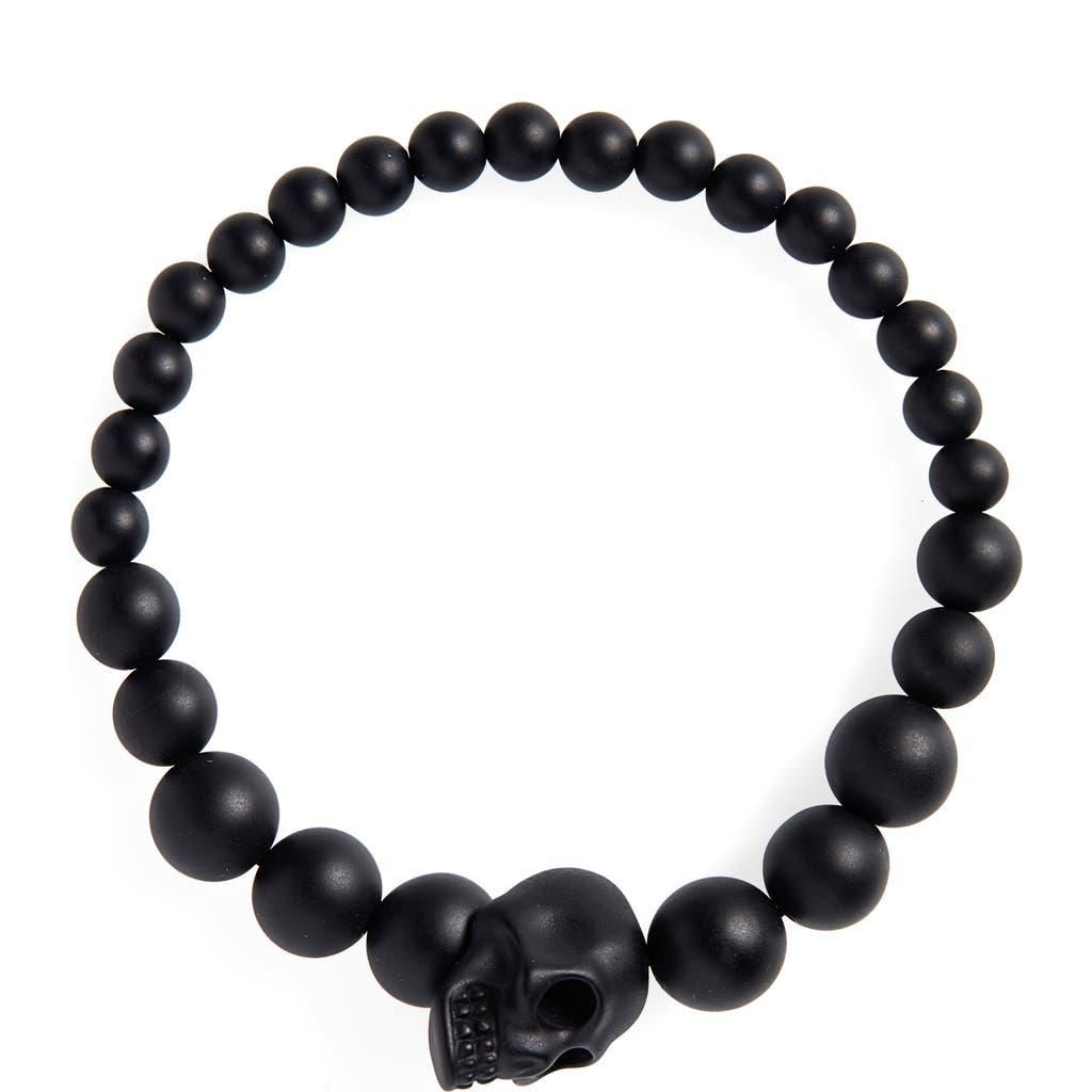 ブレスレット ALEXANDER MCQUEEN SKULL BRACELET WITH BLACK PEARLS Alexander McQueen Skull bracelet with black pearls | TheDoubleF