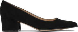 Gianvito Rossi Womens Black Leather Heeled Shoes Suede - Size EU 41