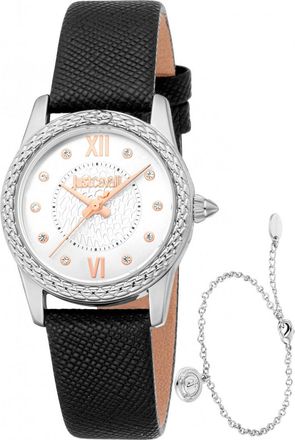 Just Cavalli Womens JC1L360L0015 Ladies Sublime Animalier Watch and Bracelet Gift Set - Silver - One Size