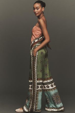 Alemais Contina Wide-Leg Jacquard Pants