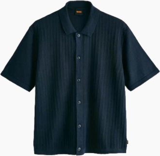HUGO BOSS Mens BOSS Orange Amicino Sweater 404 Dk Blue - Size: 38