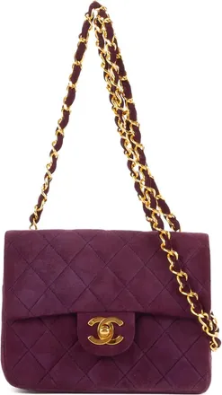 Chanel Borsa a tracolla trapuntata - Viola