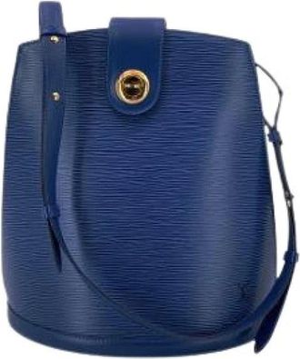 Louis Vuitton Pre-owned Bucket Bags, female, Blue, Size: ONE SIZE Pre-owned Cluny Shoulder Bag
