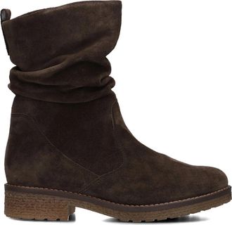 Gabor Bruine Enkellaarsjes 013 - Dames - Enkellaarsjes - Bruin - 40 EU - Su&egrave;de - Schoenen
