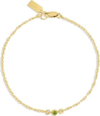 Set & Stones Birthstone Bracelet in Gold /August at Nordstrom