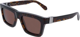 Ferragamo SF2071S 242 Mens Sunglasses Tortoiseshell Size 54