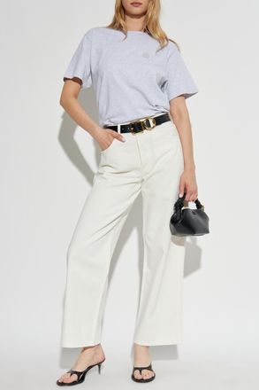 Anine Bing Wide Leg Jeans, Womens, Cream