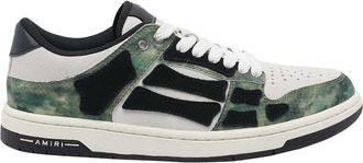 Amiri Green Camo Skel Low Sneakers