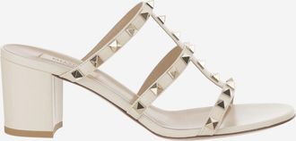 Valentino Garavani Beige Rockstud Heels