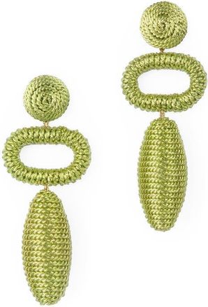 Deepa Gurnani Fontana Drop Earrings in Green at Nordstrom