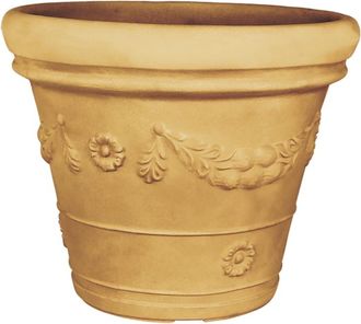 Monacis Jarr&oacute;n Decorativo Cl&aacute;sico Tradicional De &Oslash;60 Cm Y &Oslash;50 Cm De Di&aacute;metro, En Pol&iacute;mero Impruneta Resistente, Ideal Para Plantas En Jardines Y Terrazas