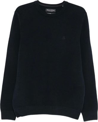 Marc O'Polo Trui met ronde hals - Blauw
