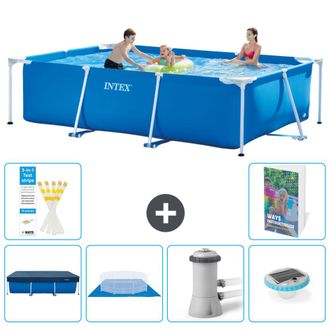 Intex Piscina Con Estructura Rectangular - 300x200x75 Cm - 7-piezas S74