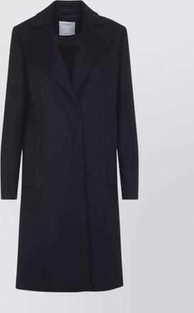 Sportmax oversized lapel wool coat pockets