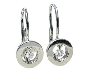 Bespoke Diamond And White Gold Earrings