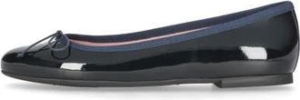 Pretty Ballerinas Round Toe Patent Ballet Flat in Blue at Nordstrom, Size 39.5
